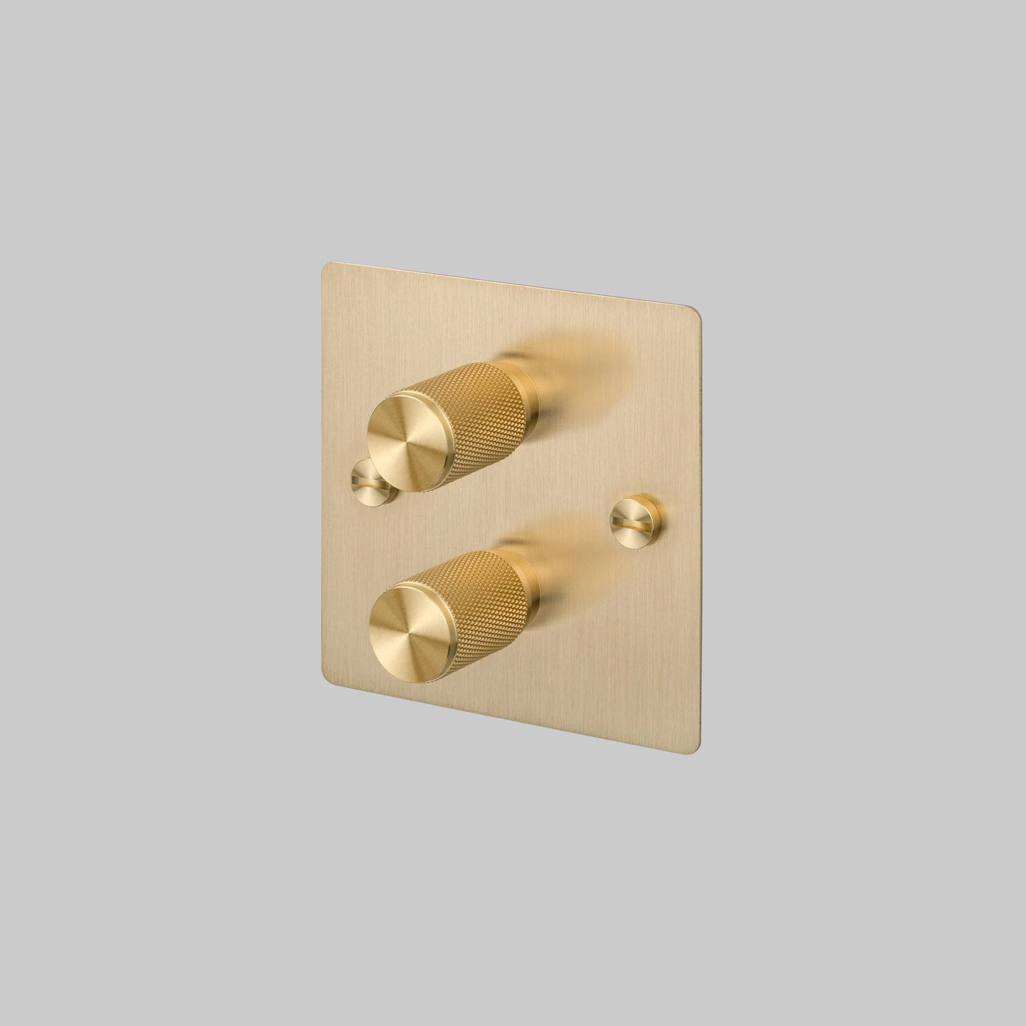 2G DIMMER / 120W / CROSS / BRASS