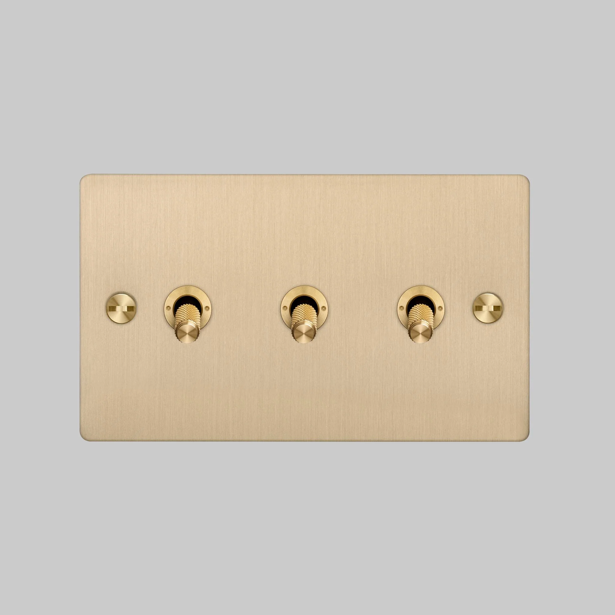 3G TOGGLE 2-Way Cross Triple Toggle Light Switch, Brass
