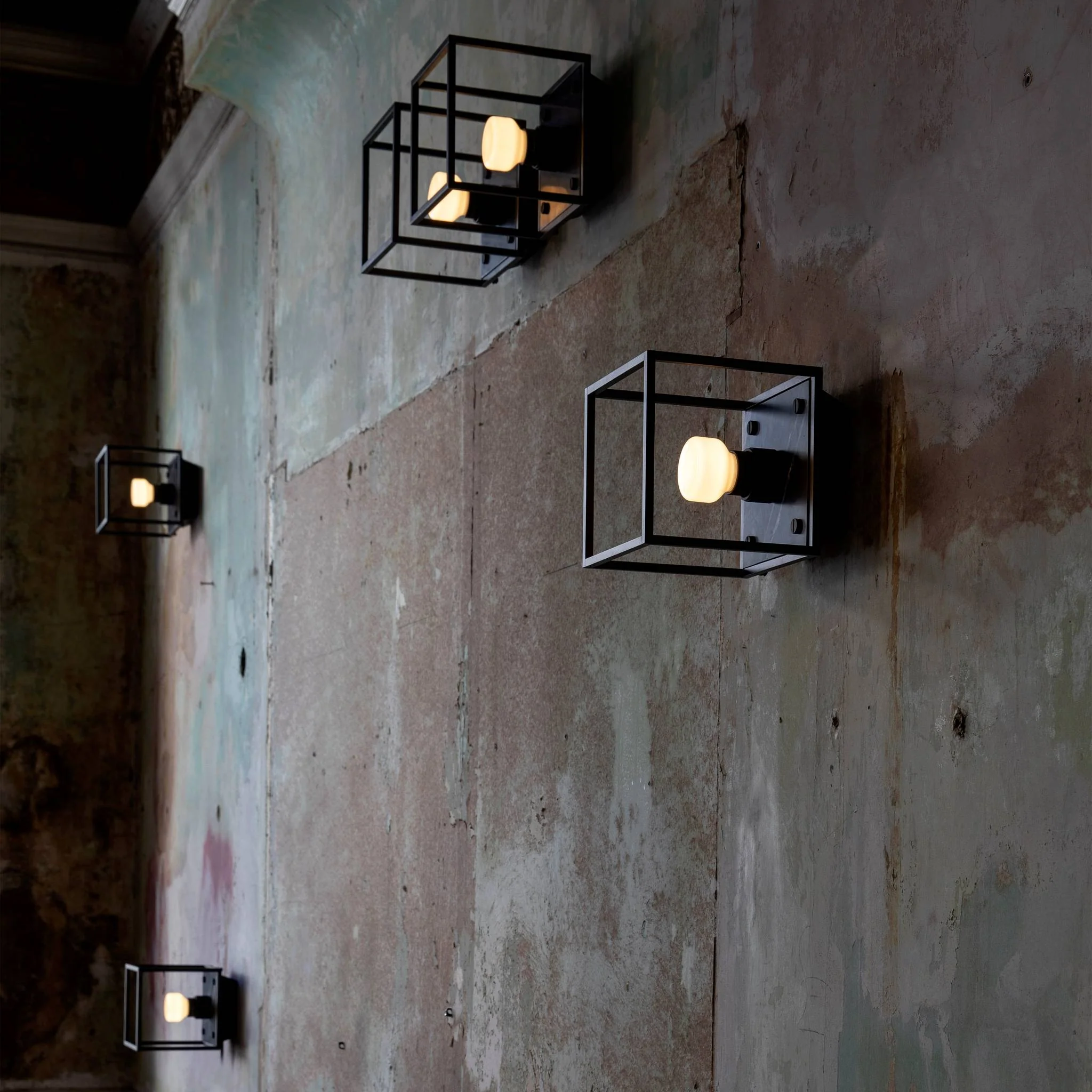 CAGED Small Cross Wall Light with Changeable Back Panel