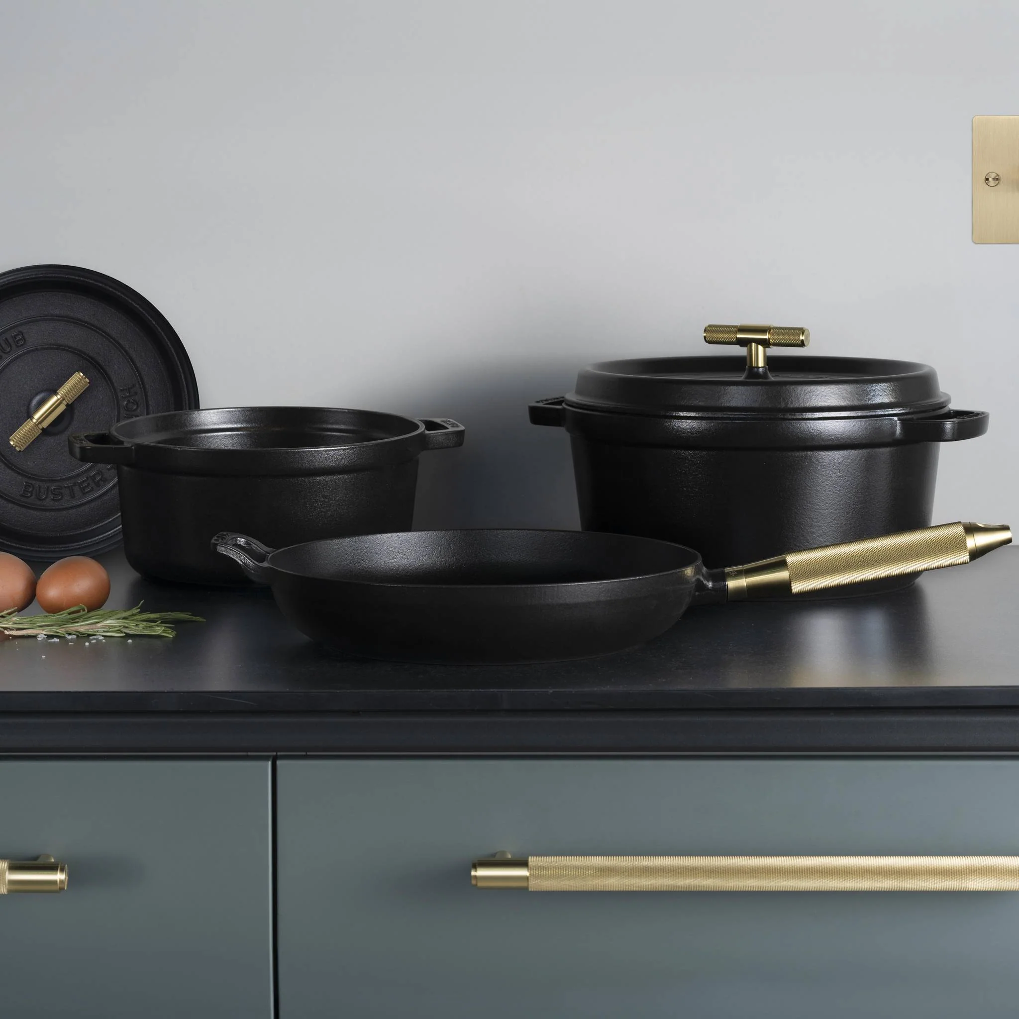 COCOTTE 24cm Cross Staub Black Cast Iron Cocotte