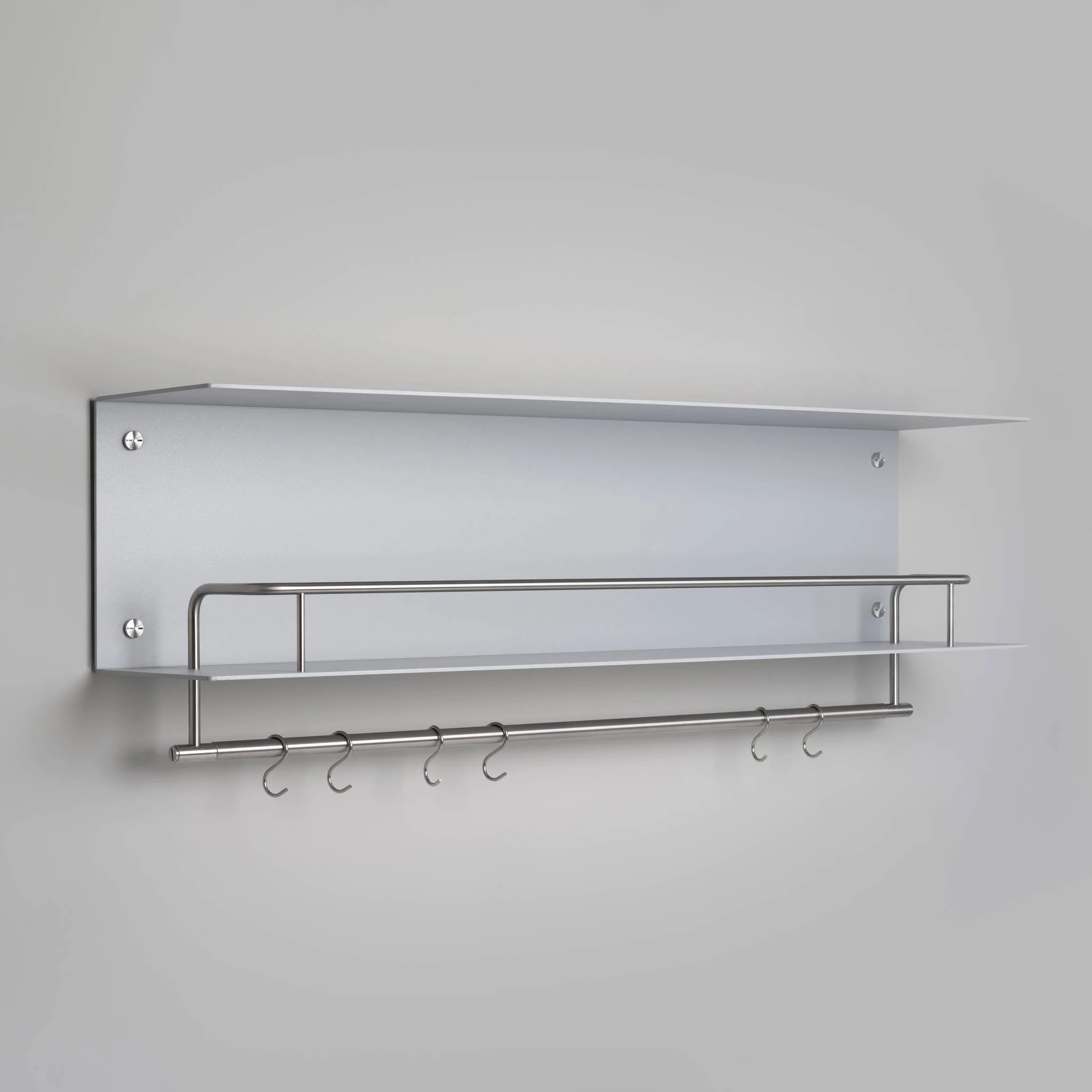 KITCHEN SHELF / HANGER / WITHOUT LOGO / STONE Kitchen Shelf With Pan Rail