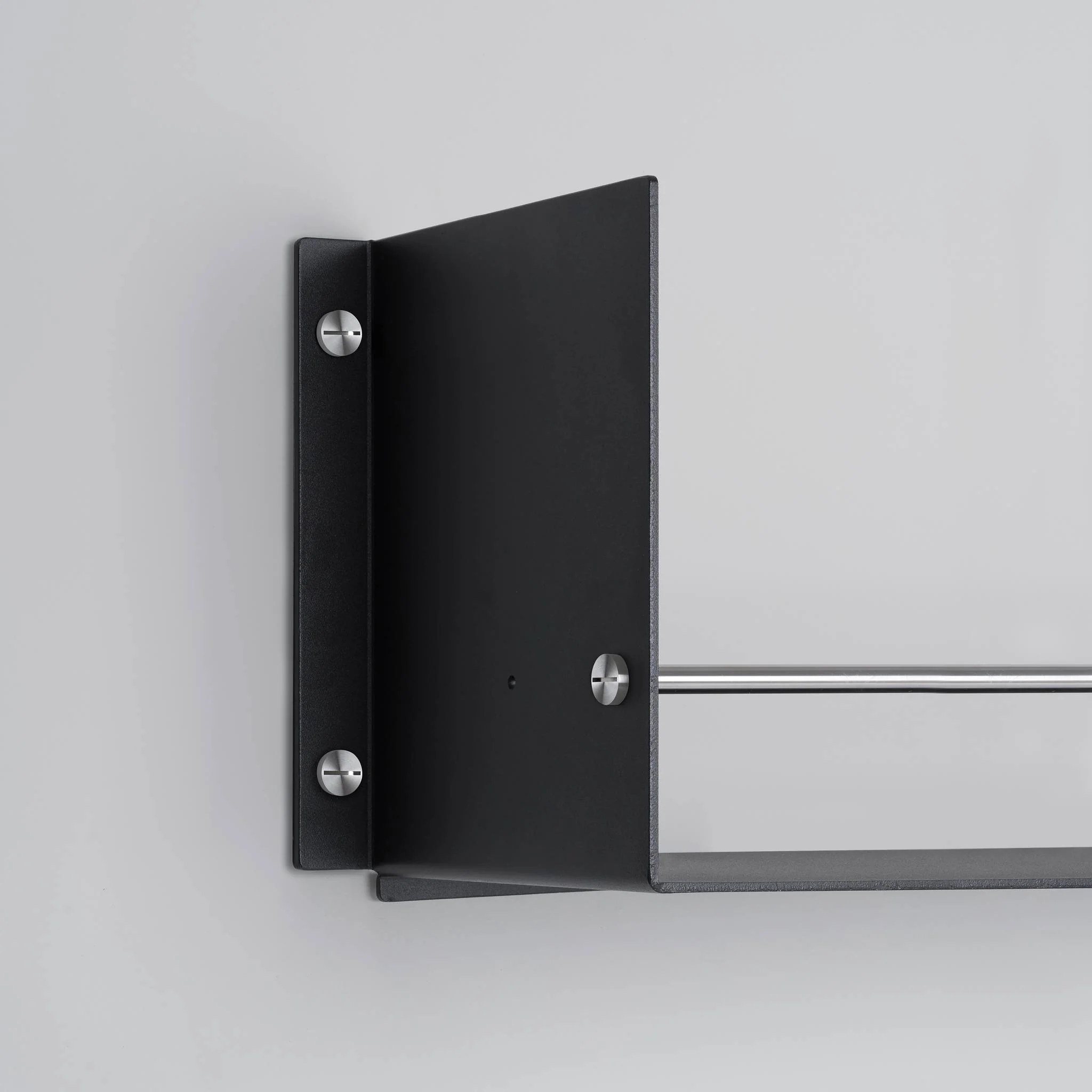 KITCHEN Prateleira com calha GIRDER em preto