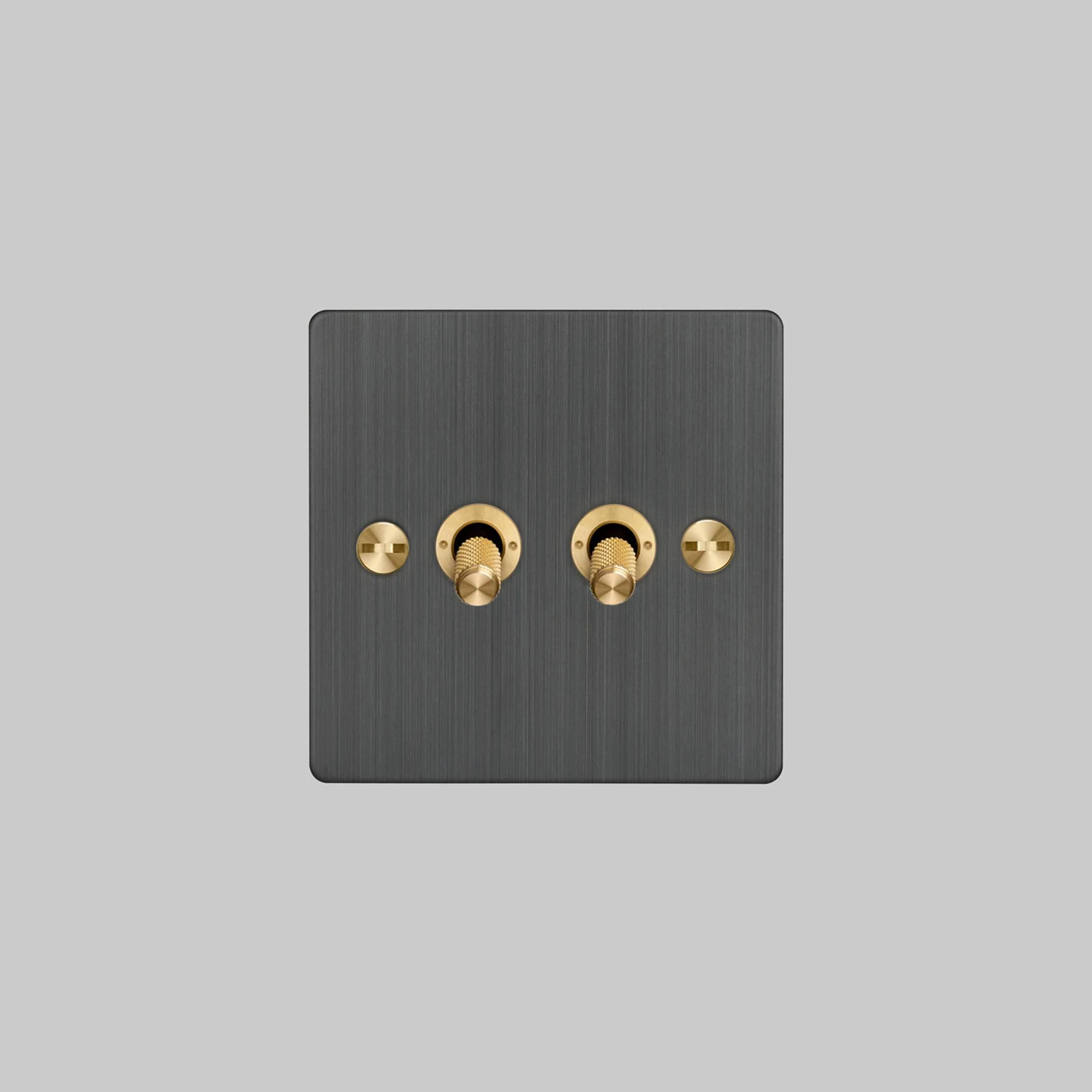 2G TOGGLE 2-Way Cross Toggle Switch in SMOKED BRONZE