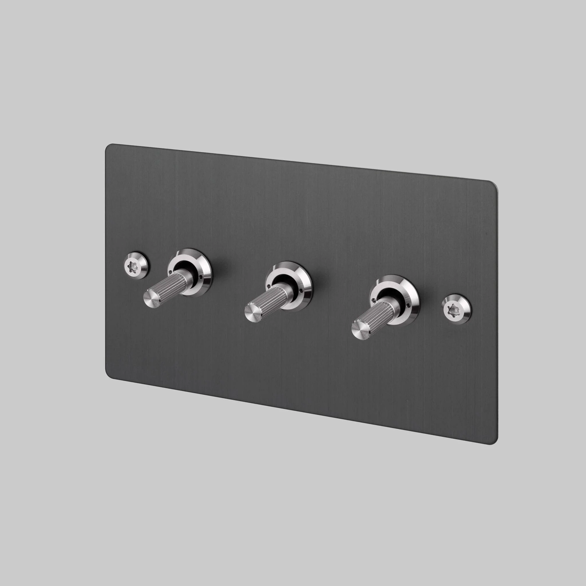 3G TOGGLE / 2-WAY / LINEAR / SMOKED BRONZE Smoked Bronze 2G Toggle Switch