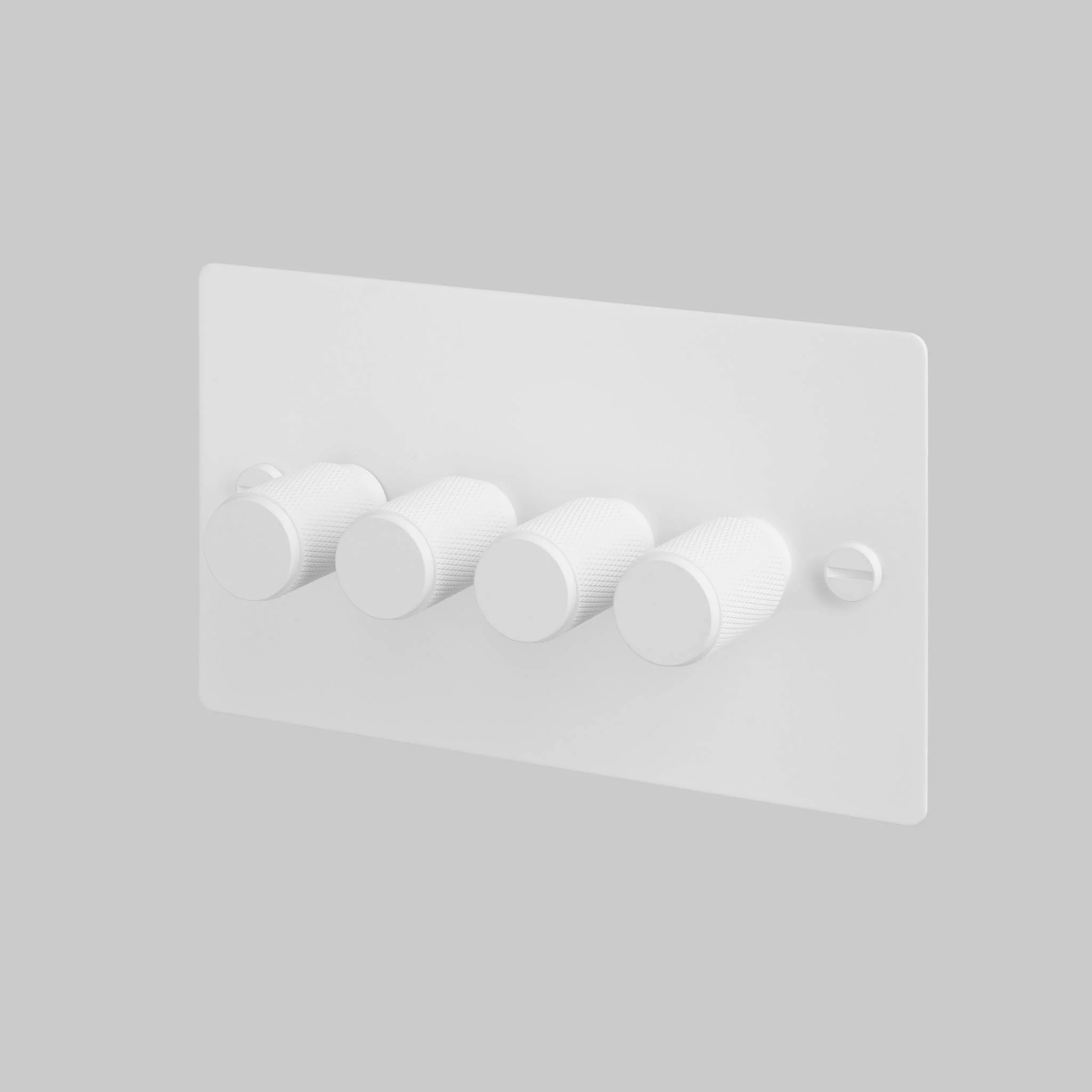 4G DIMMER 120W Cross Rotary Dimmer Switch in White