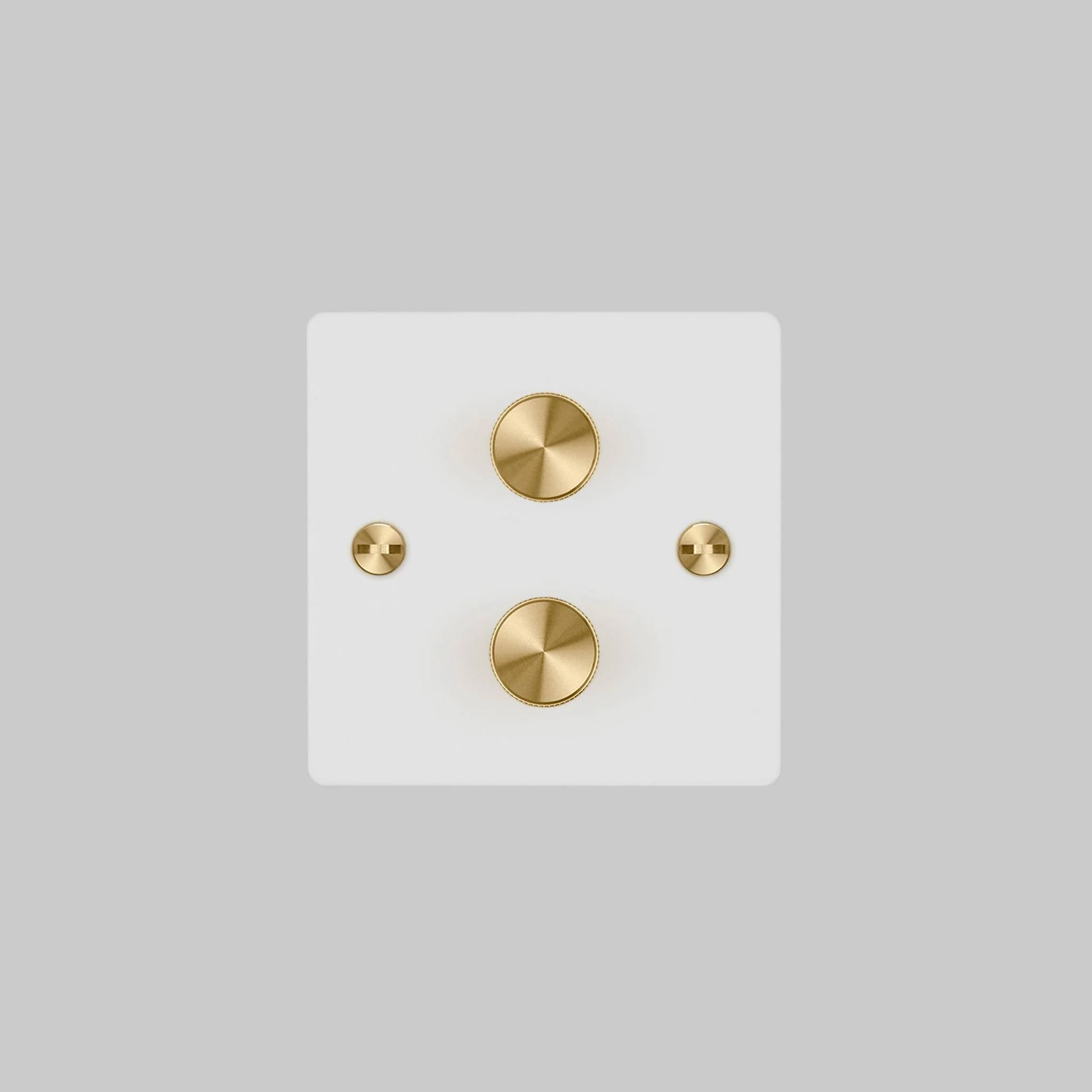 2G DIMMER / 120W / Cross Dimmer Switch in White