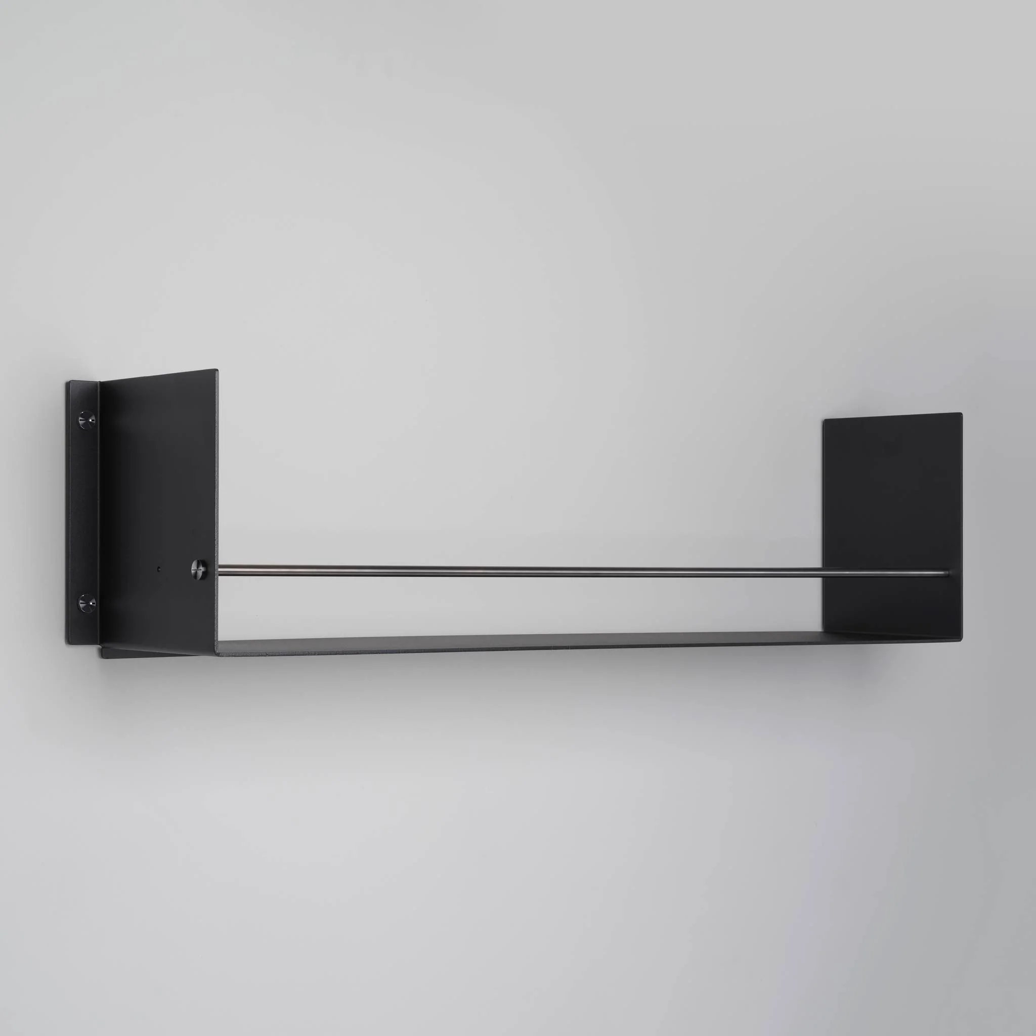 KITCHEN Prateleira com calha GIRDER em preto