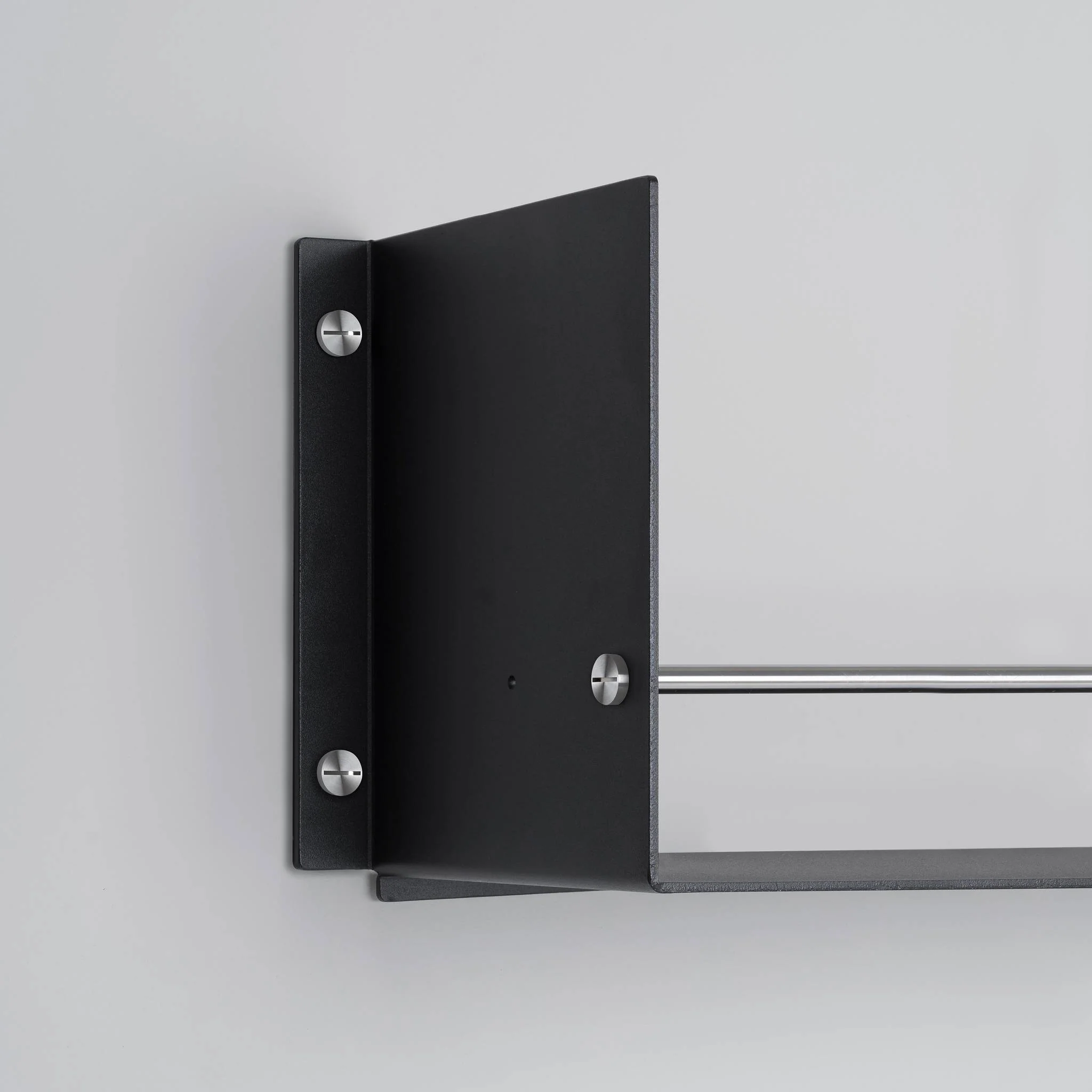 KITCHEN Prateleira com calha GIRDER em preto