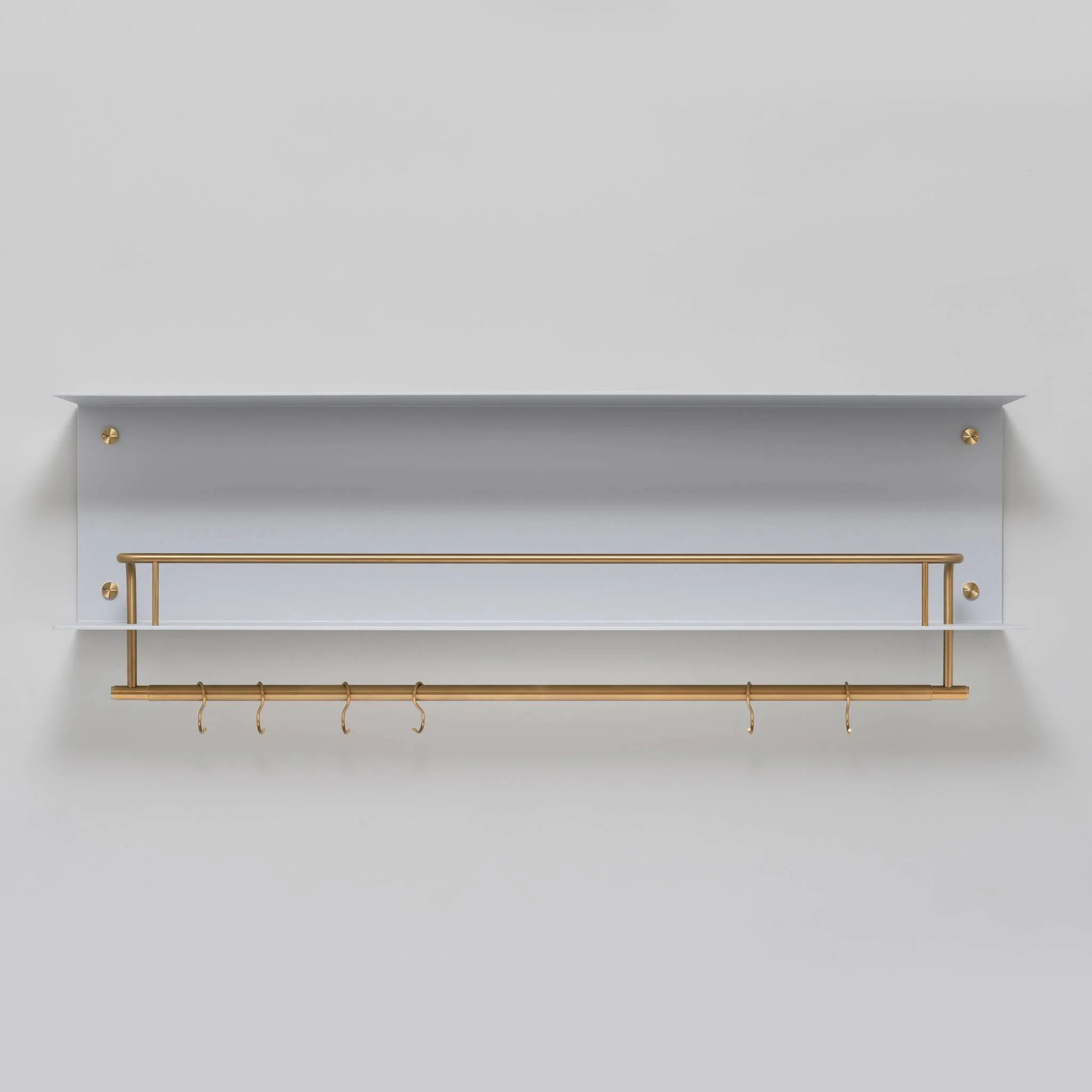 KITCHEN SHELF / HANGER / WITHOUT LOGO / STONE Kitchen Shelf With Pan Rail