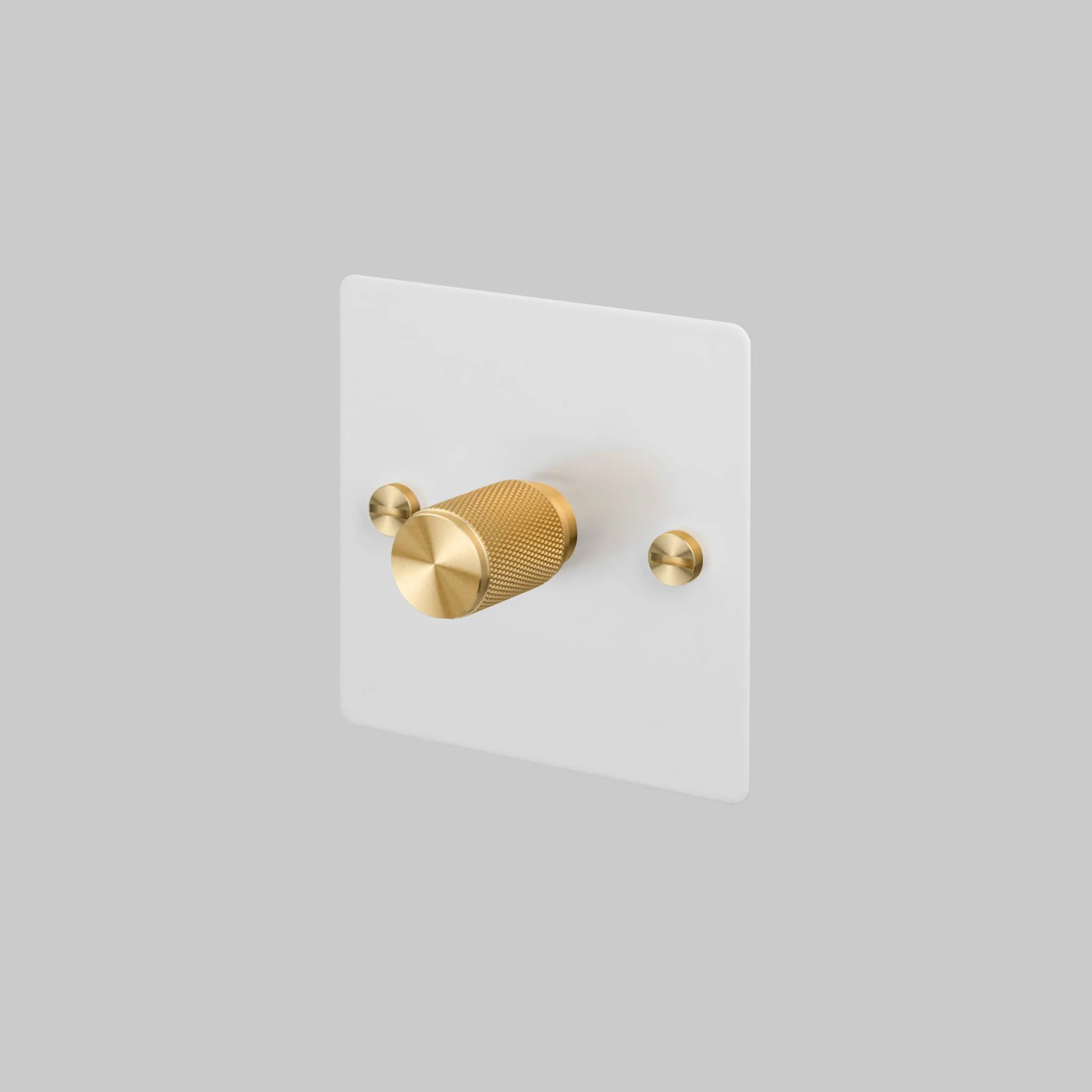 1G DIMMER 120W Cross Rotary Dimmer Switch, White
