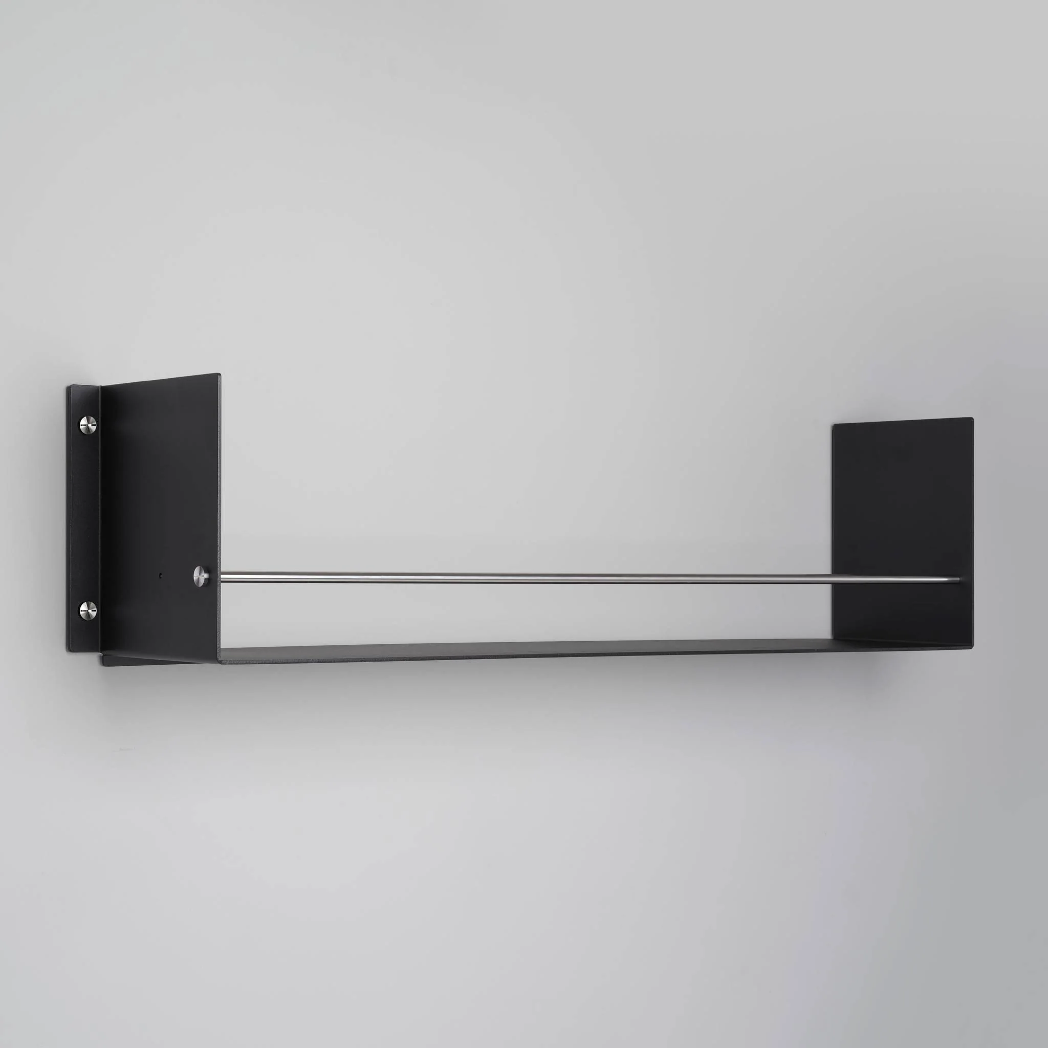 KITCHEN Prateleira com calha GIRDER em preto