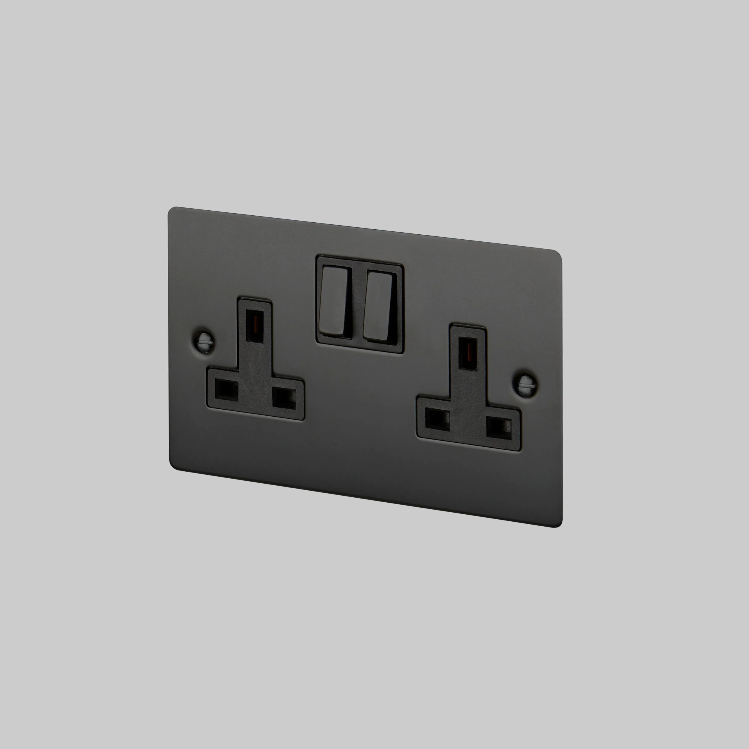 UK 2G Plug Socket SOCKET Pack of 10 in Solid Metal