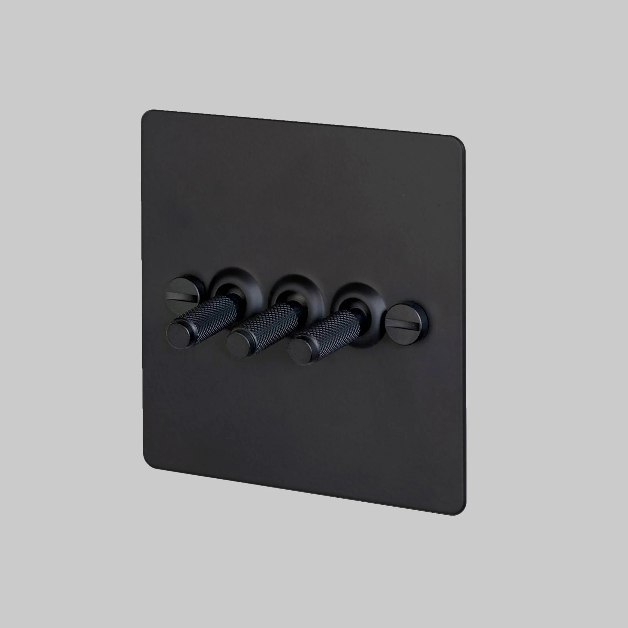 3G Toggle Switch in Black with TOGGLE Cross Detail