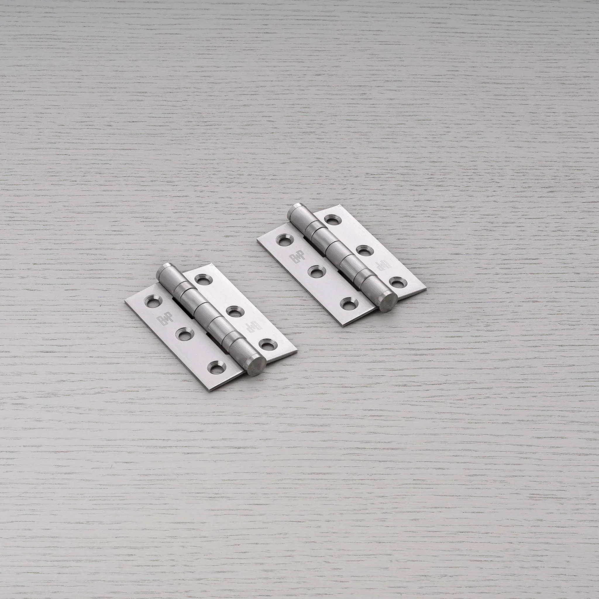 Juego de 2 bisagras de puerta de metal macizo, 76 x 51 x 2 mm