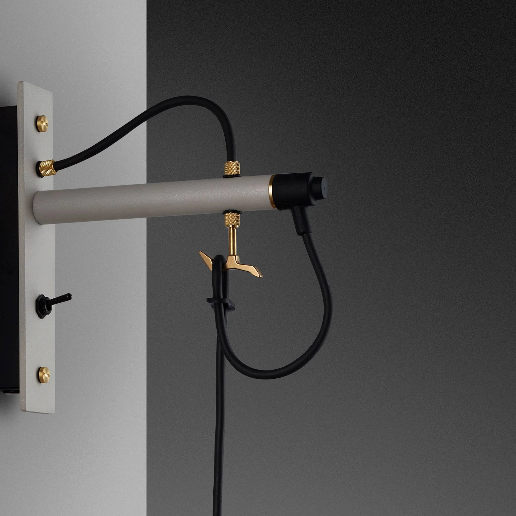 HOOKED Hooked Wall Light Cross Small in Stone Finish