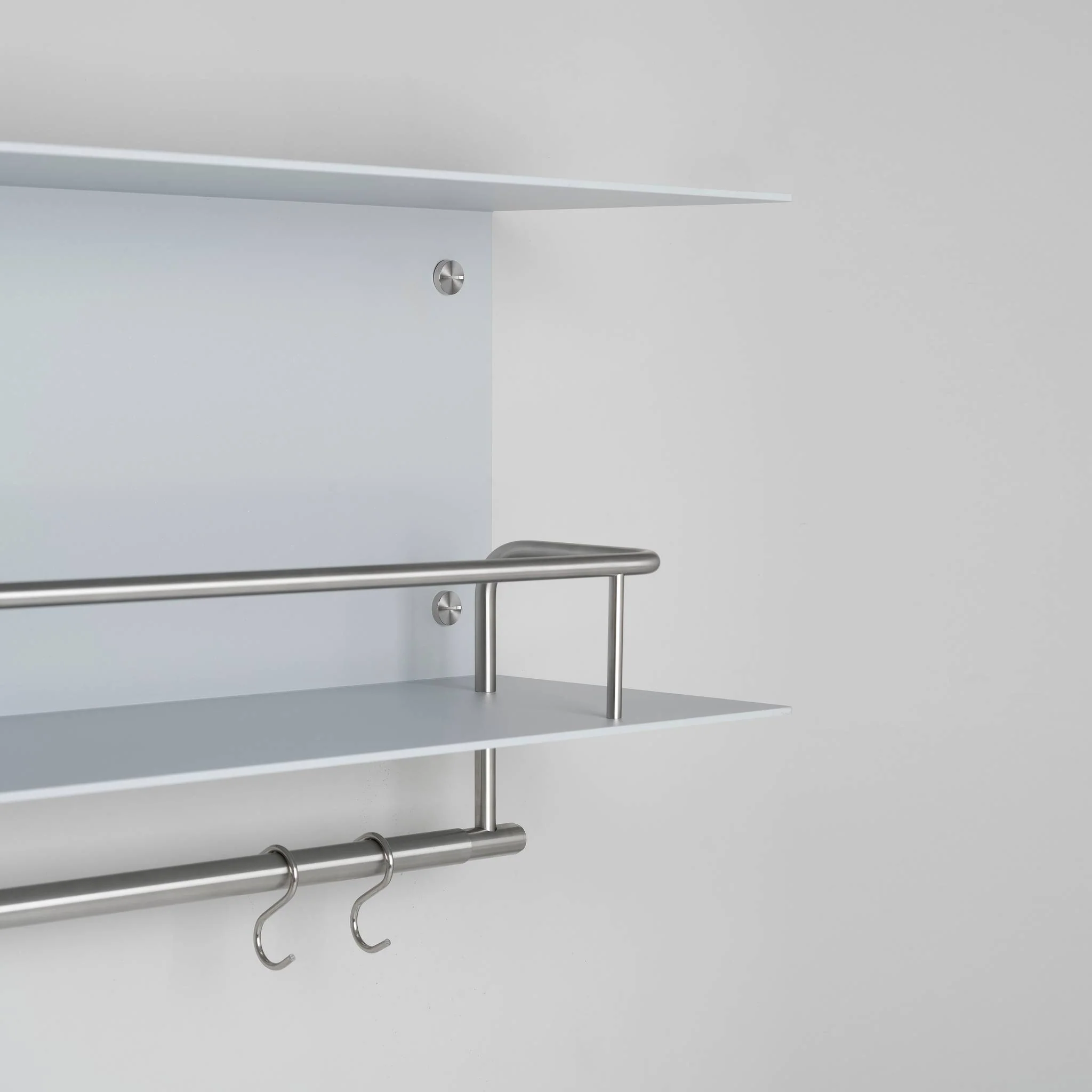 KITCHEN SHELF / HANGER / WITHOUT LOGO / STONE Kitchen Shelf With Pan Rail