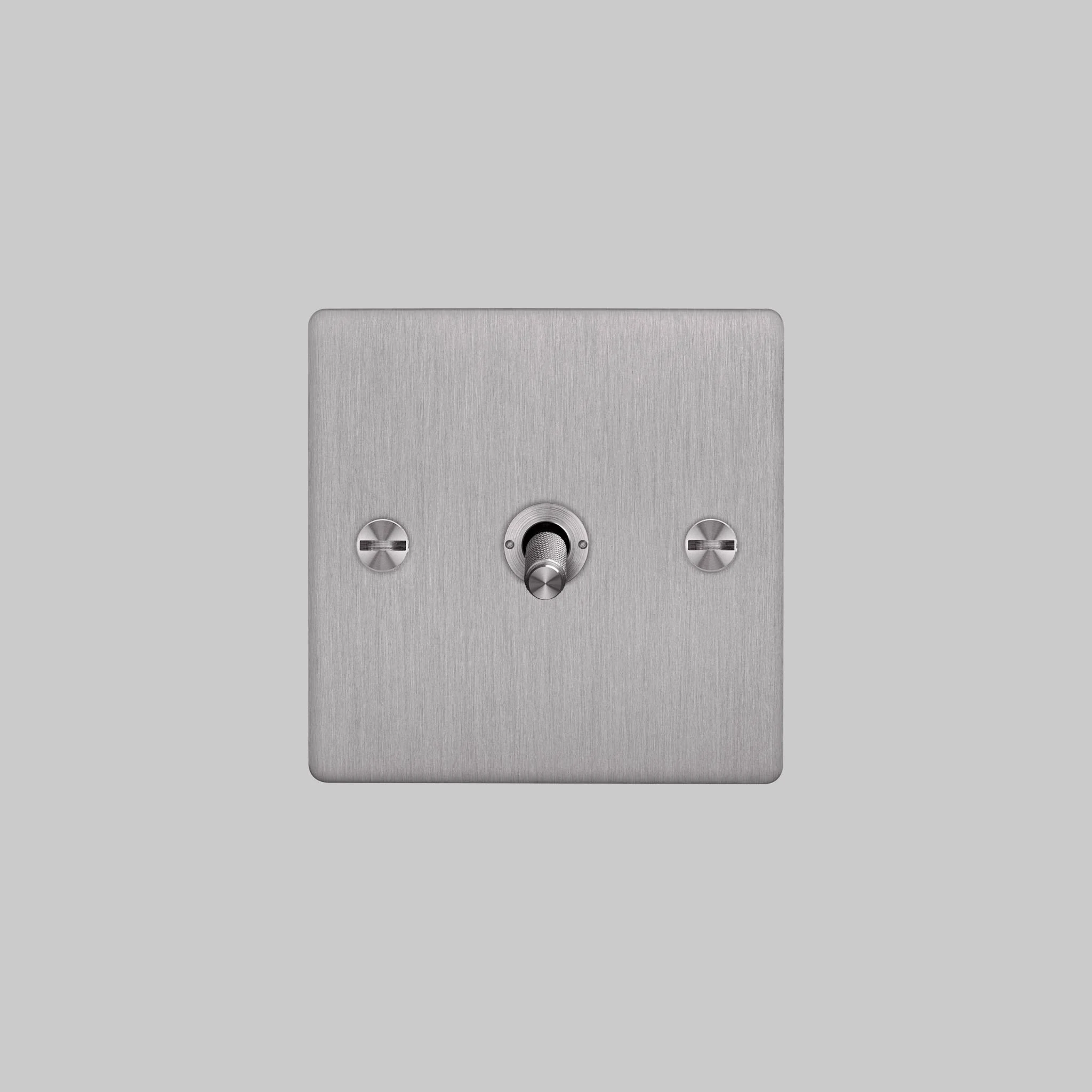 1G TOGGLE 2-Way Cross Toggle Switch in Steel Finish