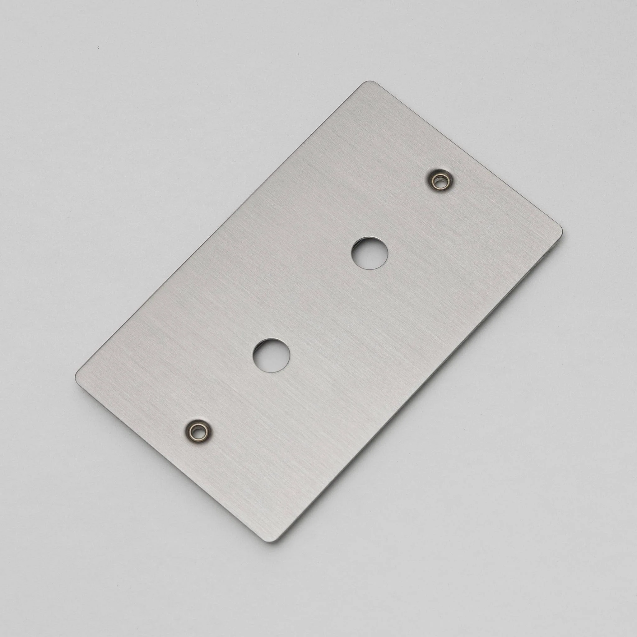 Plaque murale métallique 2G pour 2 VARIATEURS ou BOUTONS