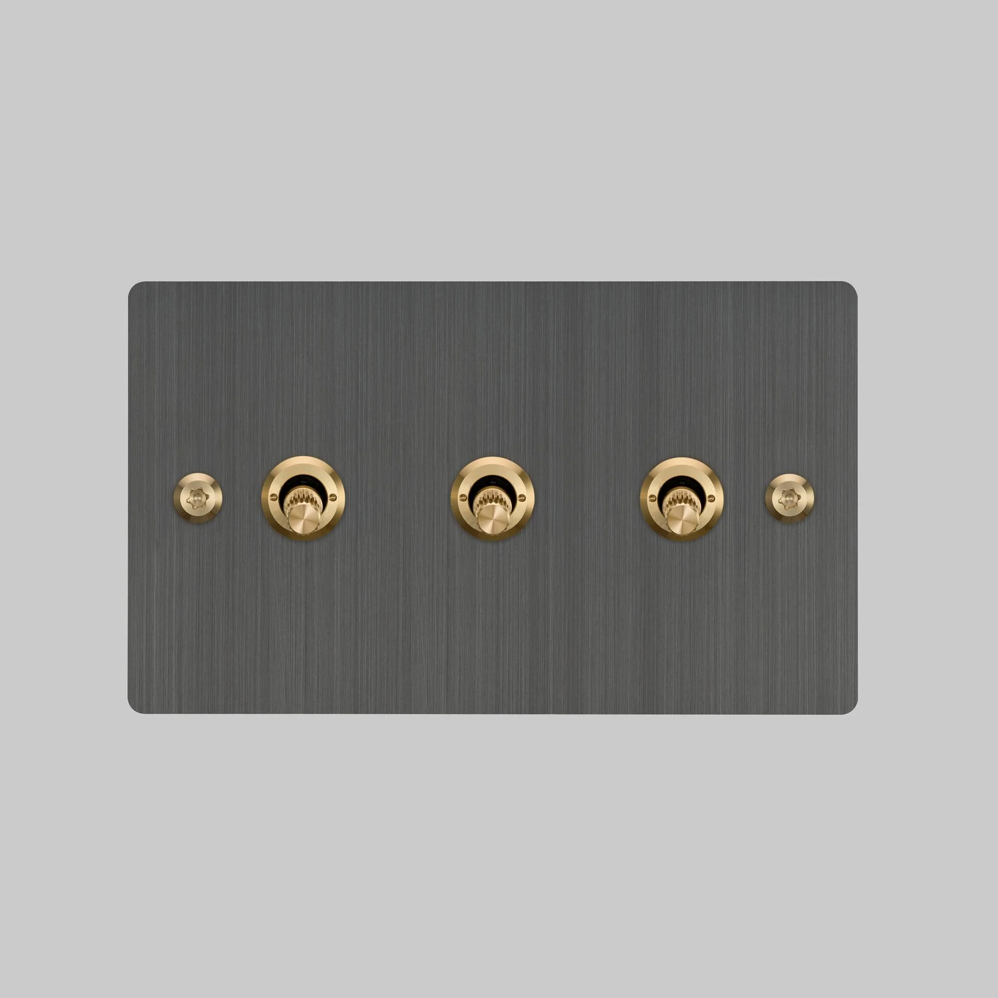 3G TOGGLE / 2-WAY / LINEAR / SMOKED BRONZE Smoked Bronze 2G Toggle Switch