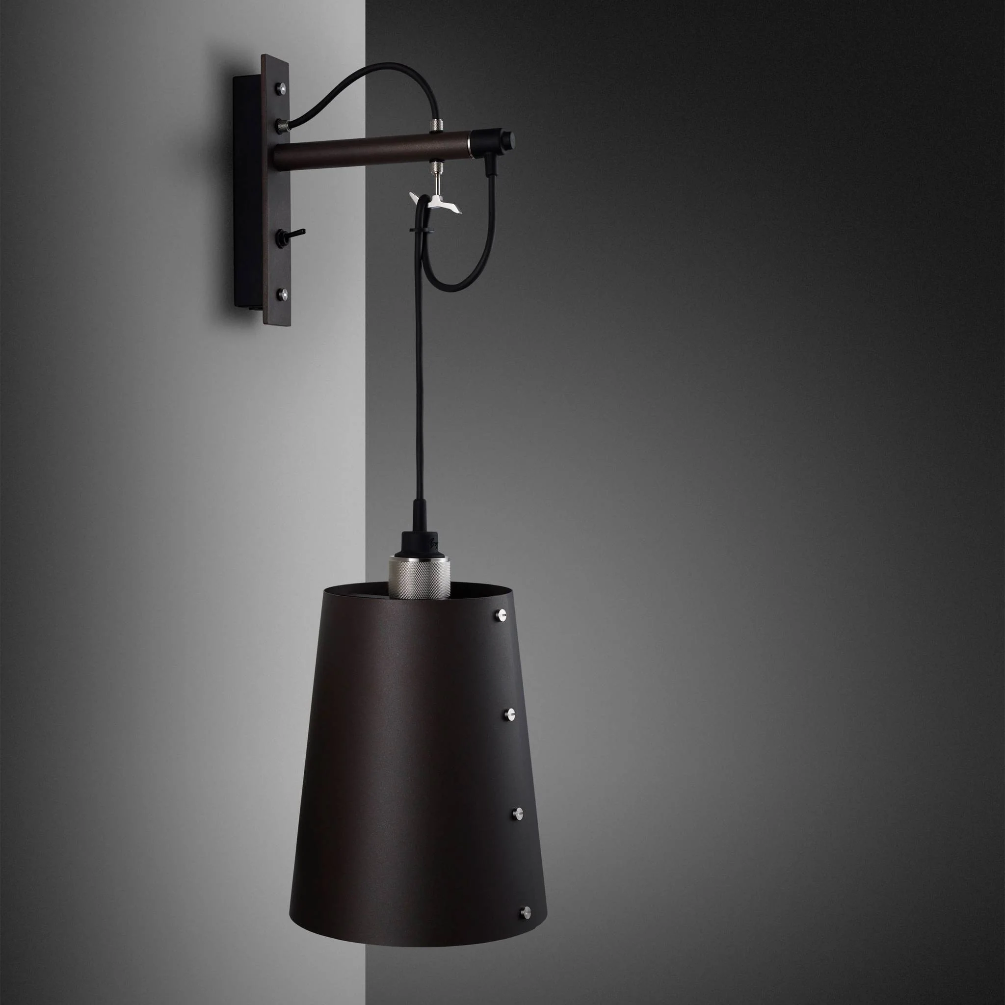 HOOKED Wandkruis Groot GRAFIEK Massief Metalen Wandlamp