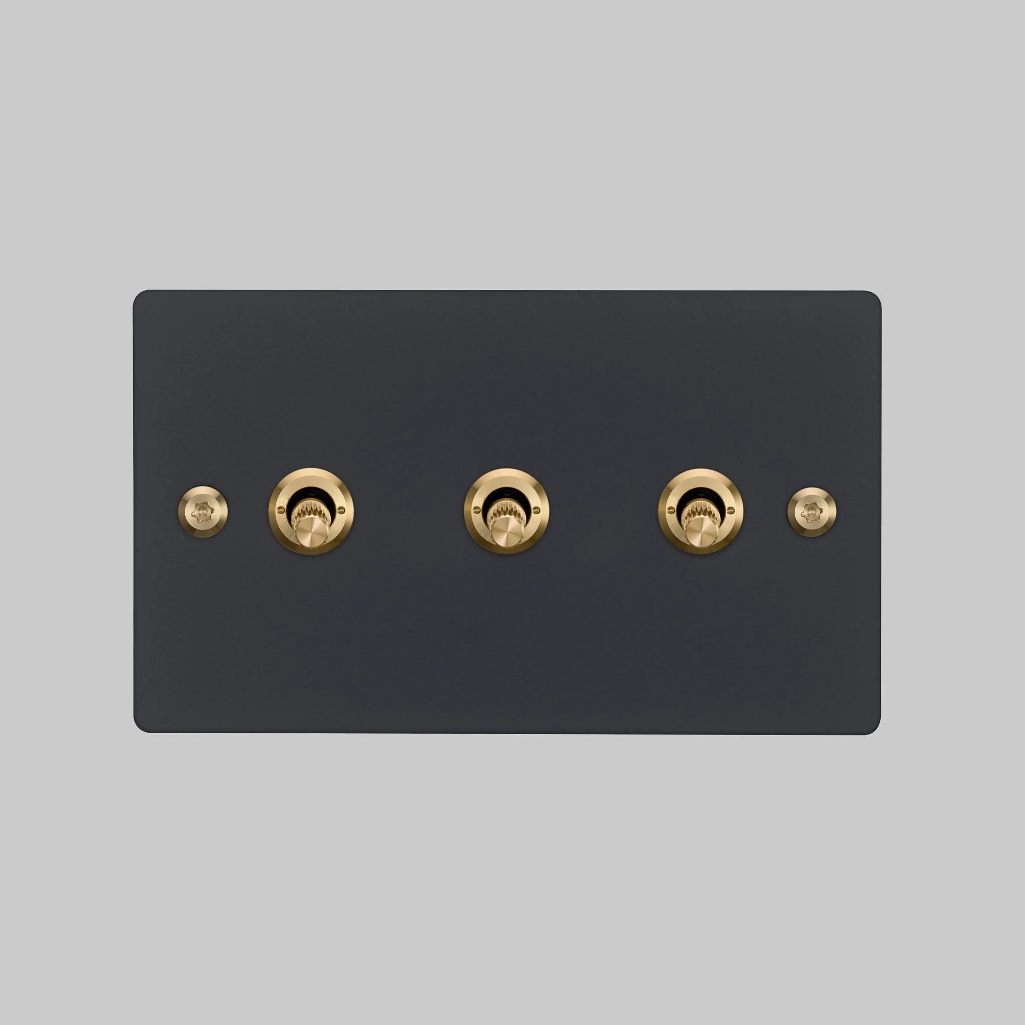 Interruptor de conmutador 3G / 2 VÍAS / LINEAR negro 2G en metal macizo