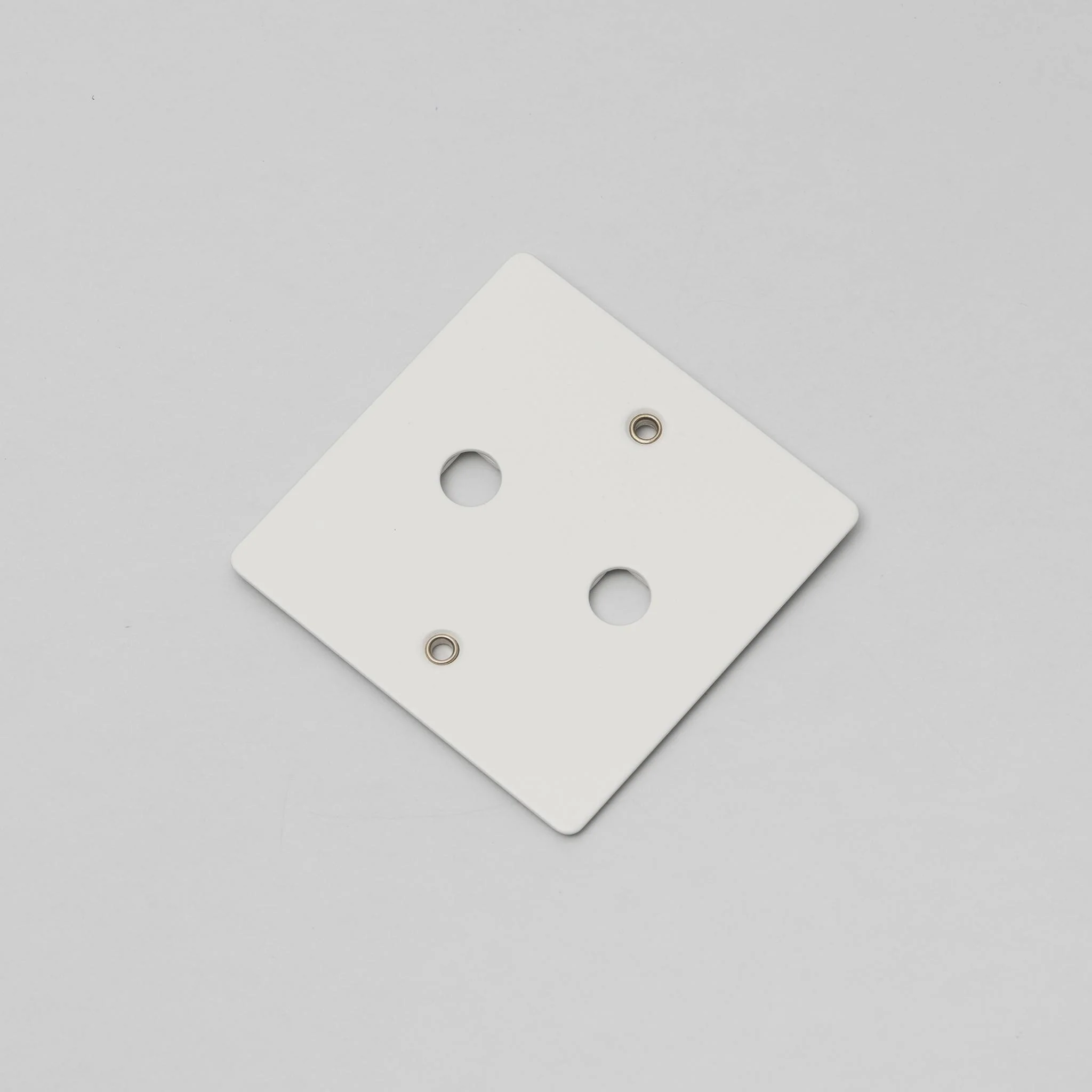 1G Wandplaat Gebouwd voor 2 DIMMERS Modules in Massief Metaal