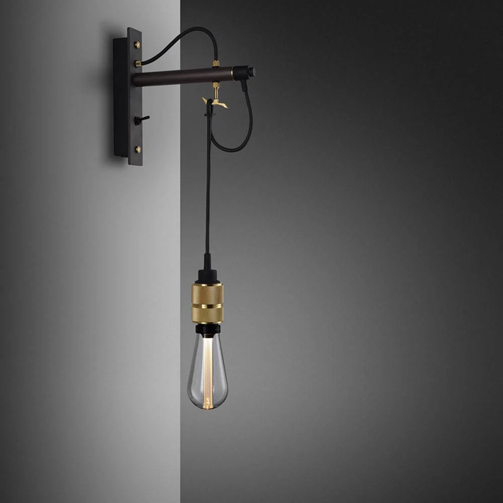 HOOKED Nude Hooked Wall Light in GRAPHITE