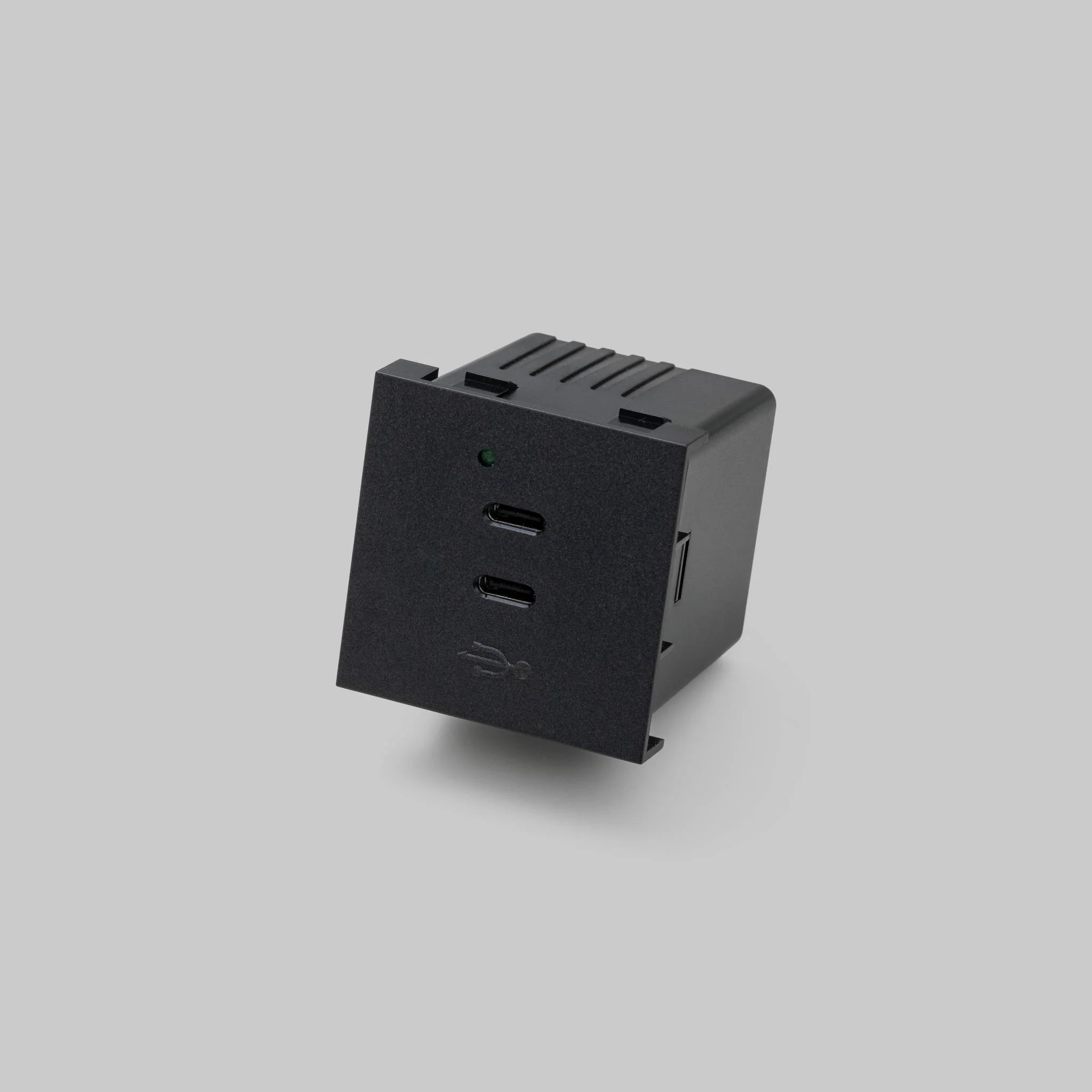 USB-MODULE / USB C + C QUICKCHARGE 45MM module-inzetstuk