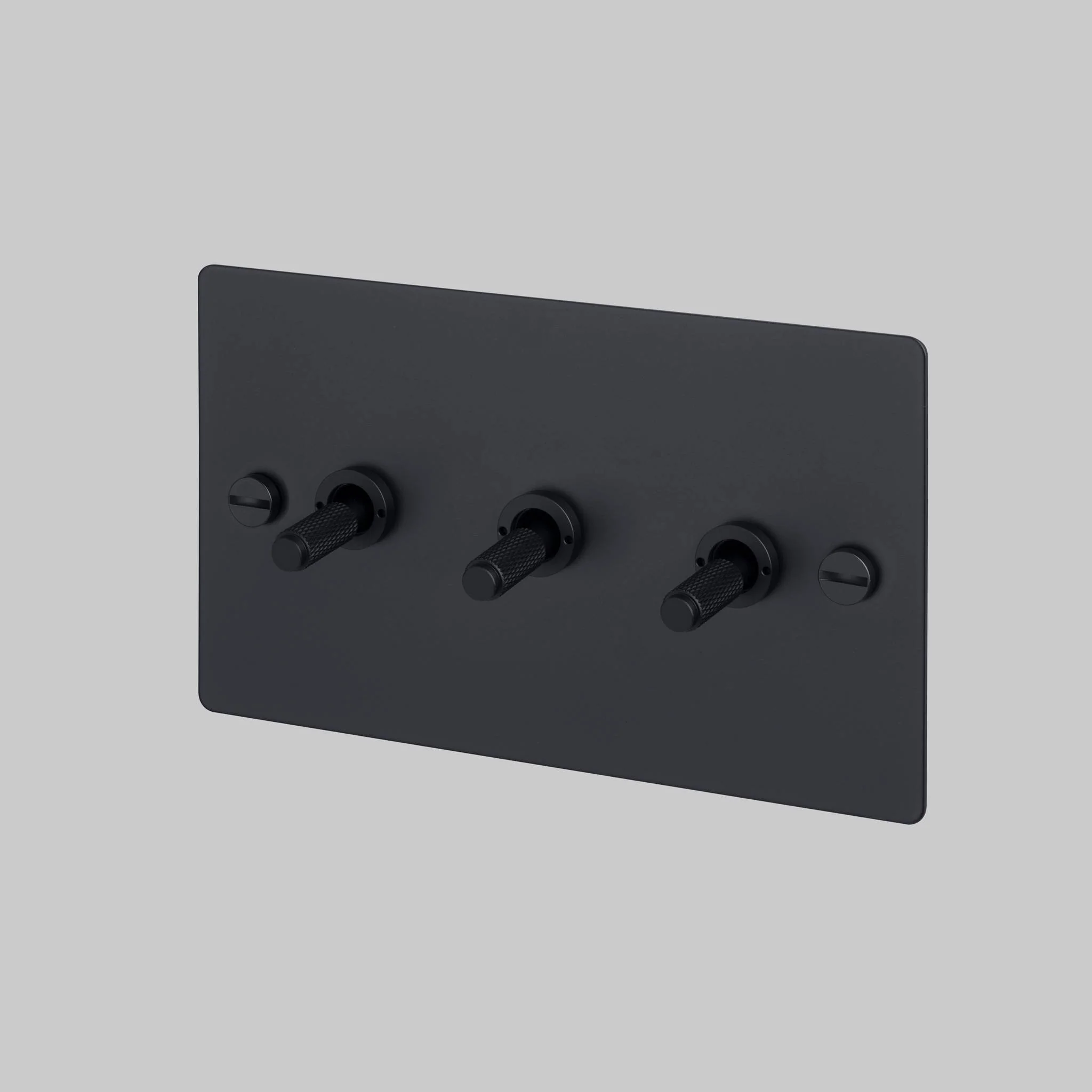3G TOGGLE 2-Way Cross Triple Toggle Light Switch, Black
