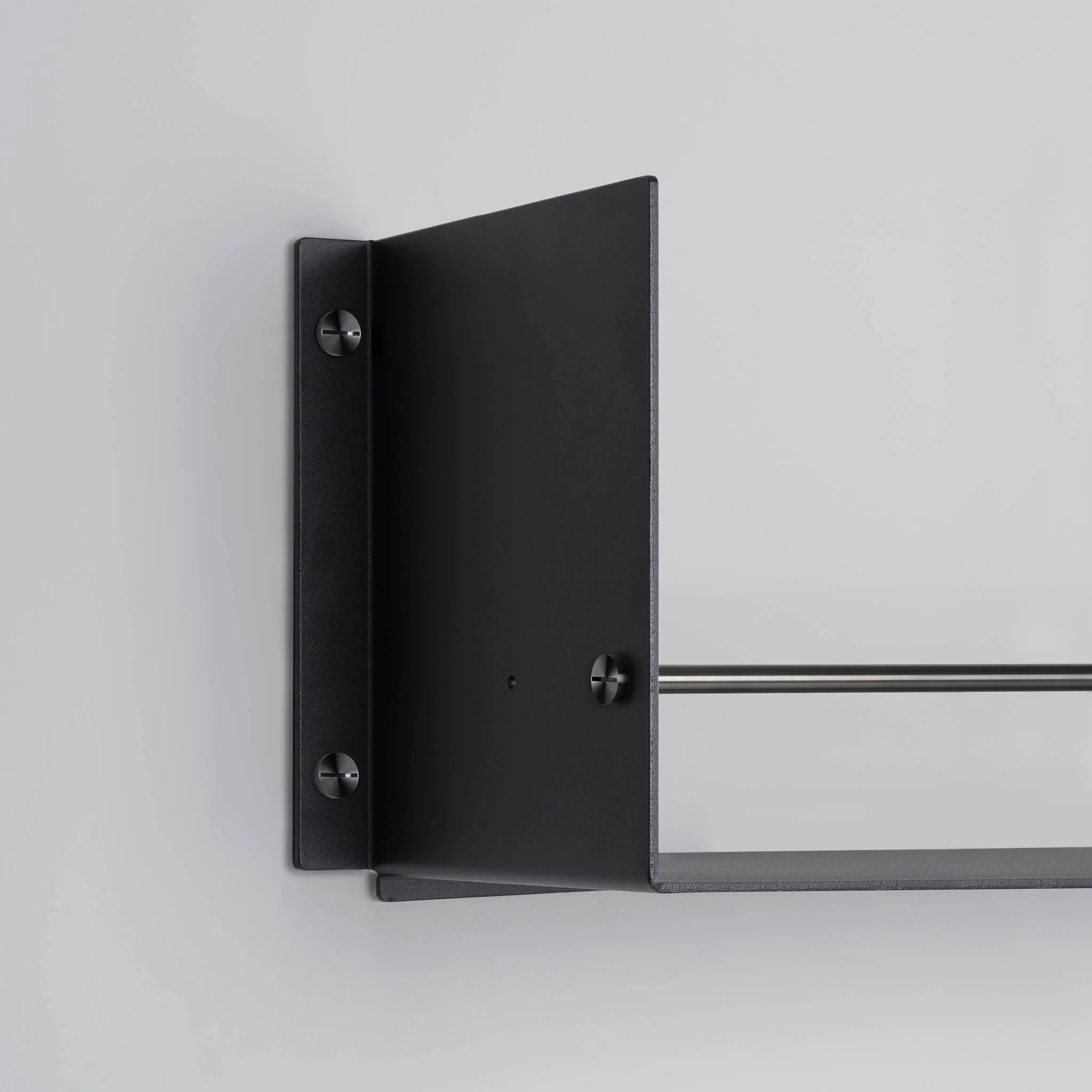 KITCHEN Prateleira com calha GIRDER em preto