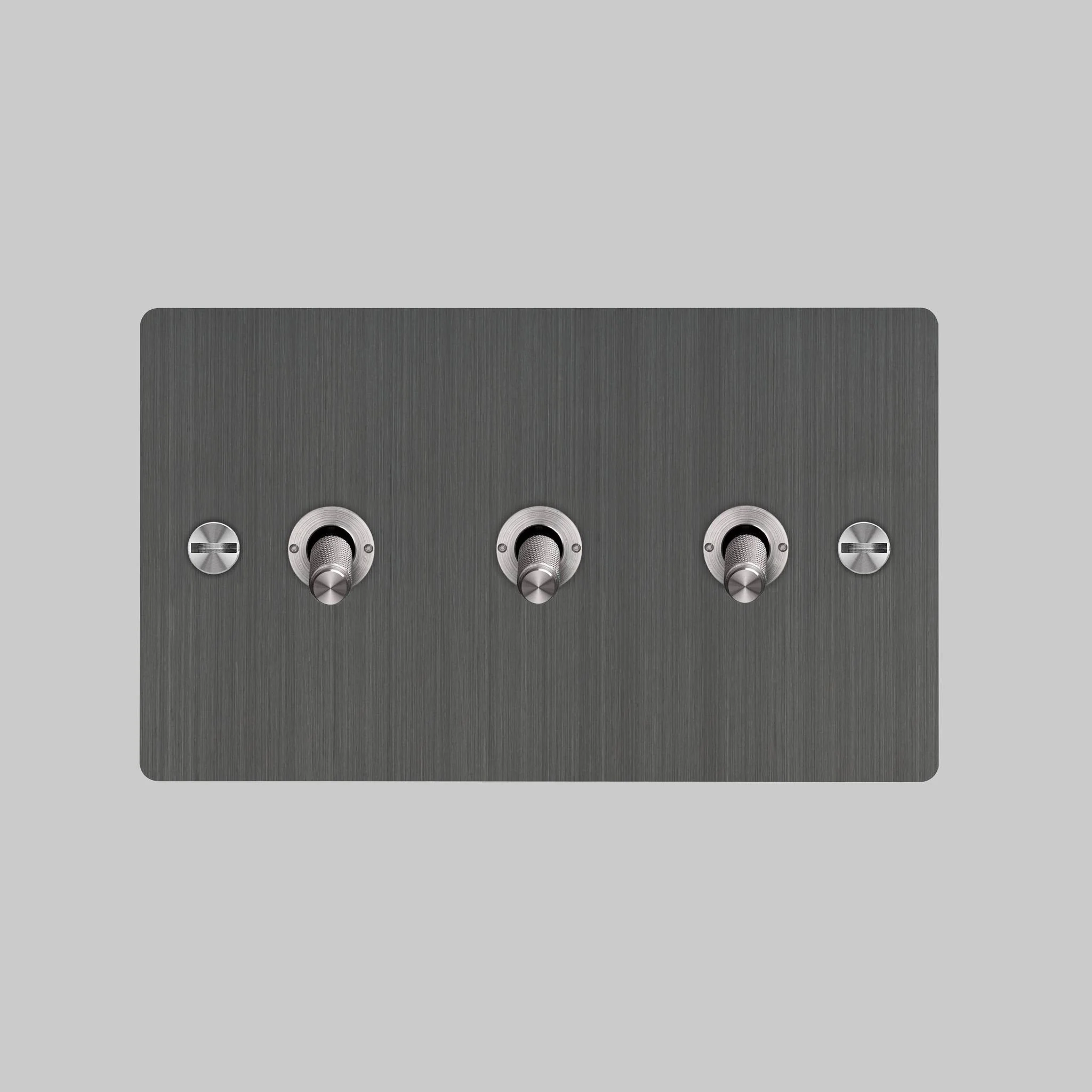 3G TOGGLE 2-Way Cross 트리플 토글 조명 스위치, SMOKED BRONZE