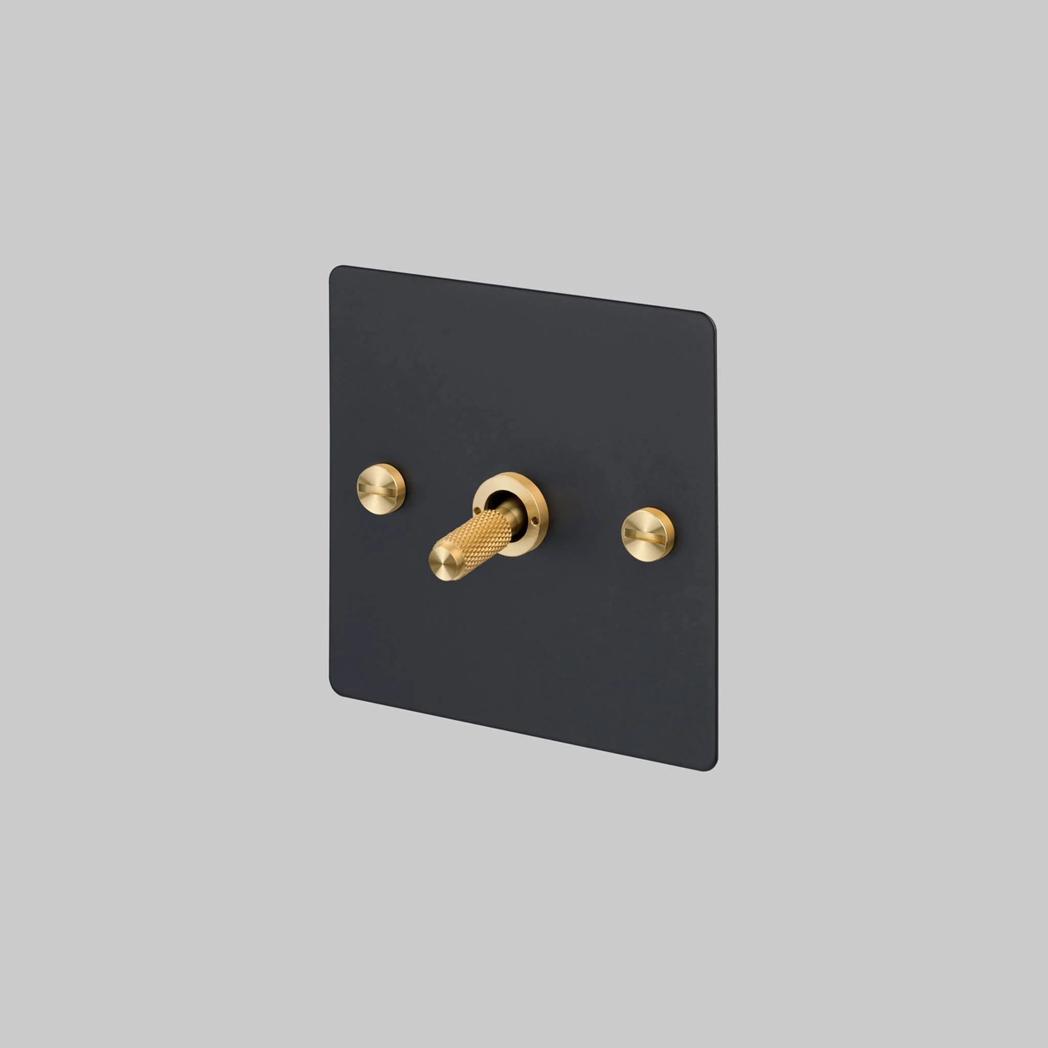 1G TOGGLE INTERMEDIATE 3-Way Cross Toggle Light Switch in Black